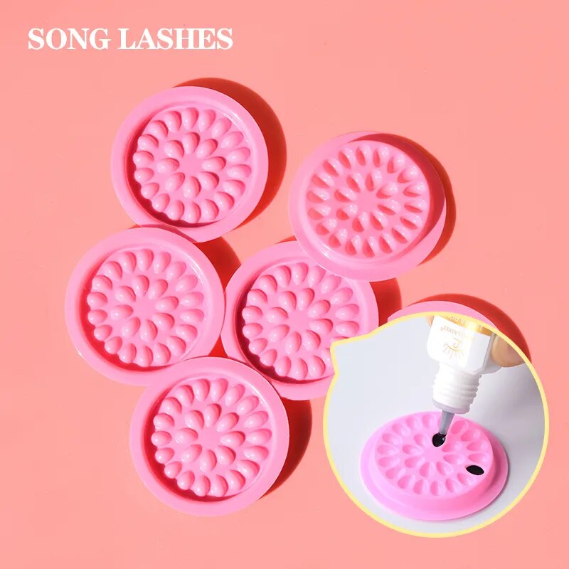 SONG LASHES Flower-Shaped Glu Pallet False Eyelash Extension Professional and Personnel Cosmetic Products Makeup Tools