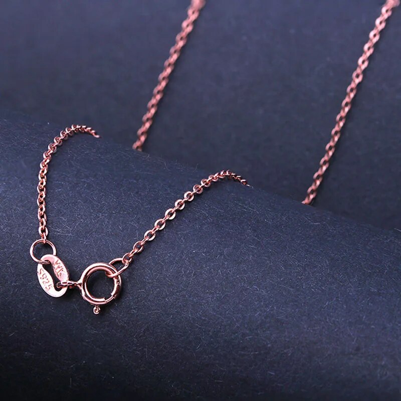 Wholesale 925 Sterling Silver 0.8mm Link Rolo Chains Necklace for Women 40cm,45cm ,50cm,55cm,60cm,Fashion Women&