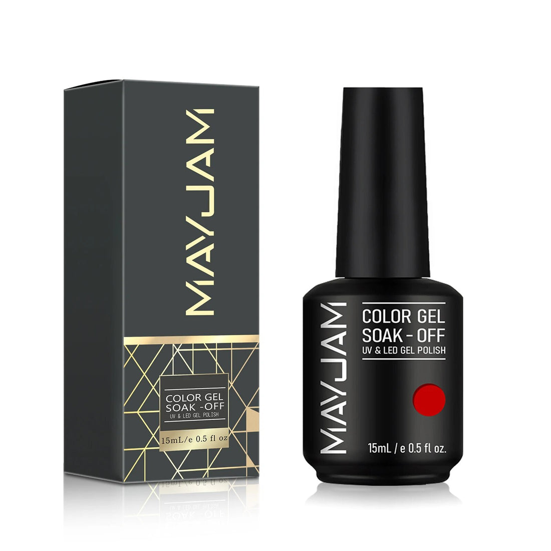 MAYJAM 15ml Base and Top Coat Gel Polish for Nails Soak Off Long Lasting UV LED Pure Solid Colors Gel Varnish 2023 New Products