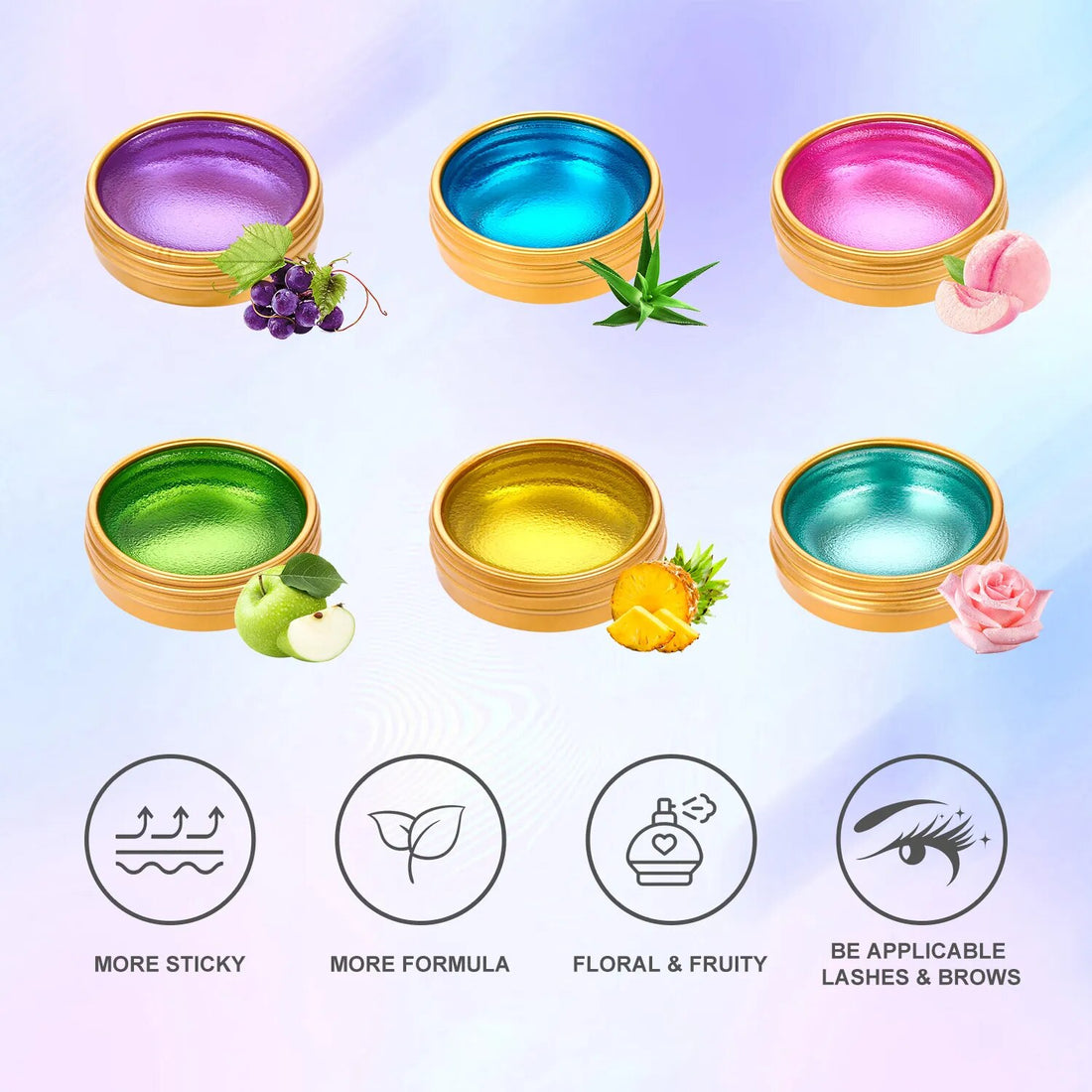 Arison 10g Lash Lifting Glue Wax Eyelash Extension Non Irritation Strong Fixer Vegan Eyebrow for Lash Lifting Glue Balm