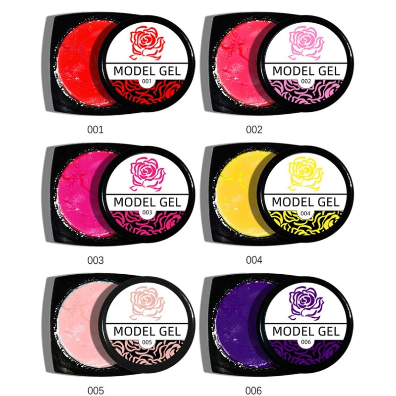 4D Clay Gel For Nail Sculpting Carving Gel Nail Art Manicure Products Professionals Accessories Glue White 5g Plasticine Supplie