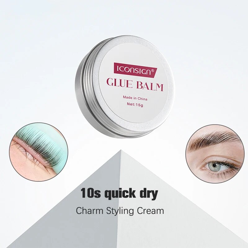 15g Eyelash Extension Non Irritation Lash Lifting Glue Balm Strong Fixer Vegan Lash Glue Balm Lifting Lash Glue Balm