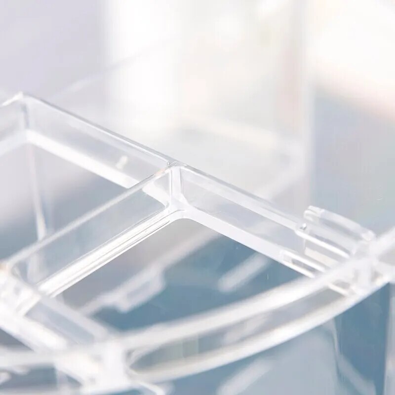 Cosmetics Storage Box Nail Display Stand Rotating Cosmetics Storage Box Lipstick Skin Care Products Finishing Shelf Nail Tool Bo