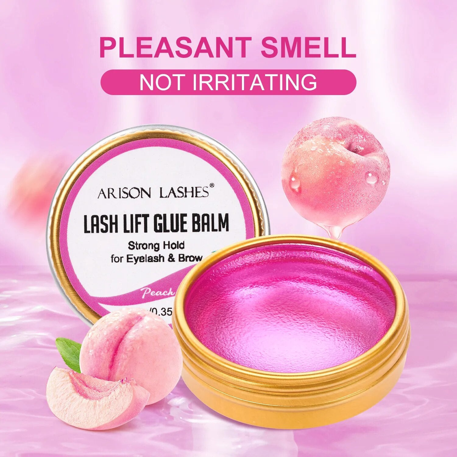 Arison 10g Lash Lifting Glue Wax Eyelash Extension Non Irritation Strong Fixer Vegan Eyebrow for Lash Lifting Glue Balm