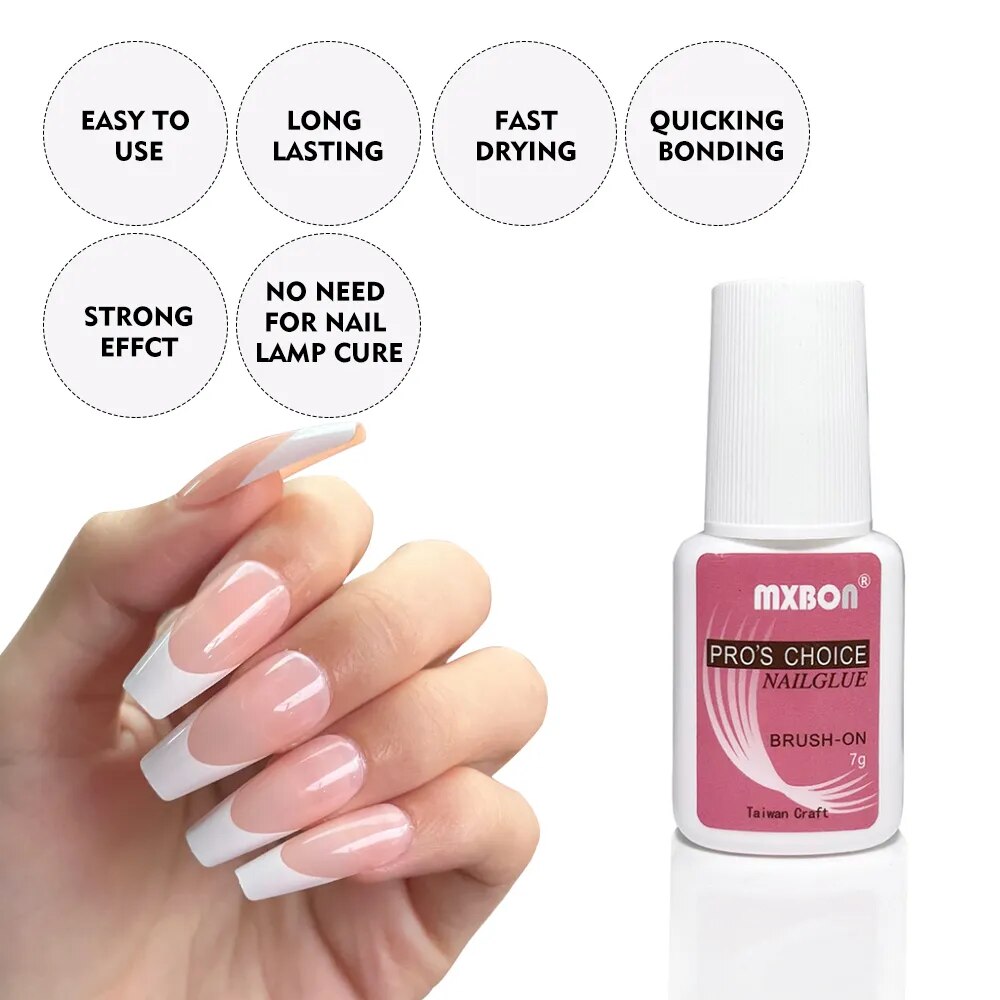 1/3/5pcs Best Quick Drying Super Strong Easy Application Durable Nail Adhesive Glue for Press on Nails Beauty Tool Nails Product