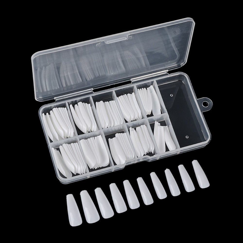Full Cover Fake Nail Artificial Press on Long