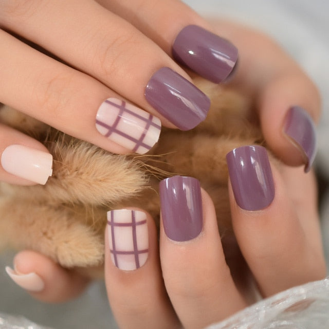 Shiny Punk Style Metallic False Nails