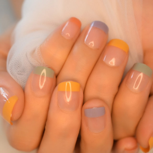 Shiny Punk Style Metallic False Nails