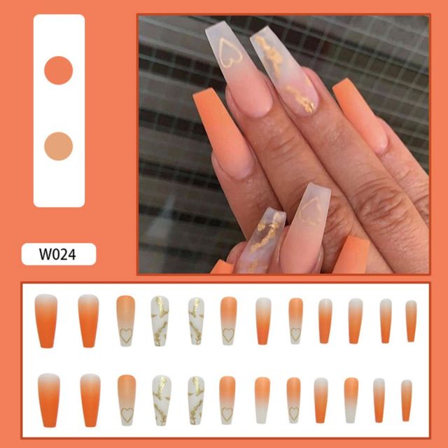 Butterfly Rhinestone Ballerina False Nails