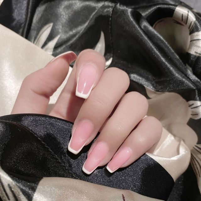 Wavy lines Detachable Long Ballerina False Nails