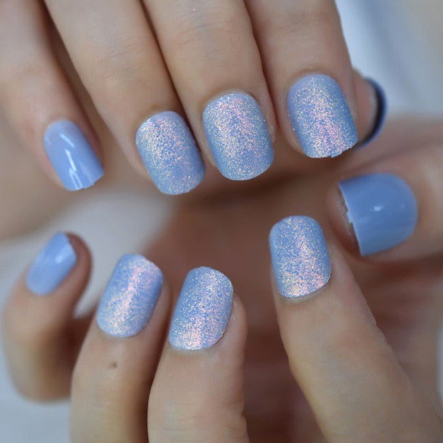 Shiny Punk Style Metallic False Nails