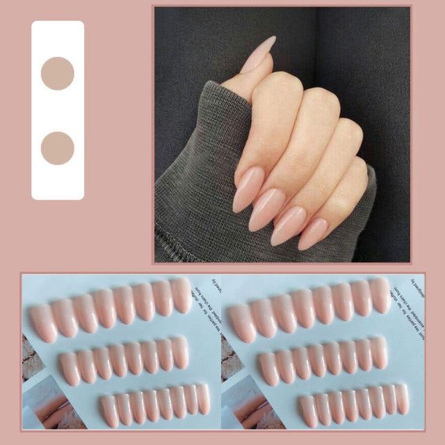 Butterfly Rhinestone Ballerina False Nails