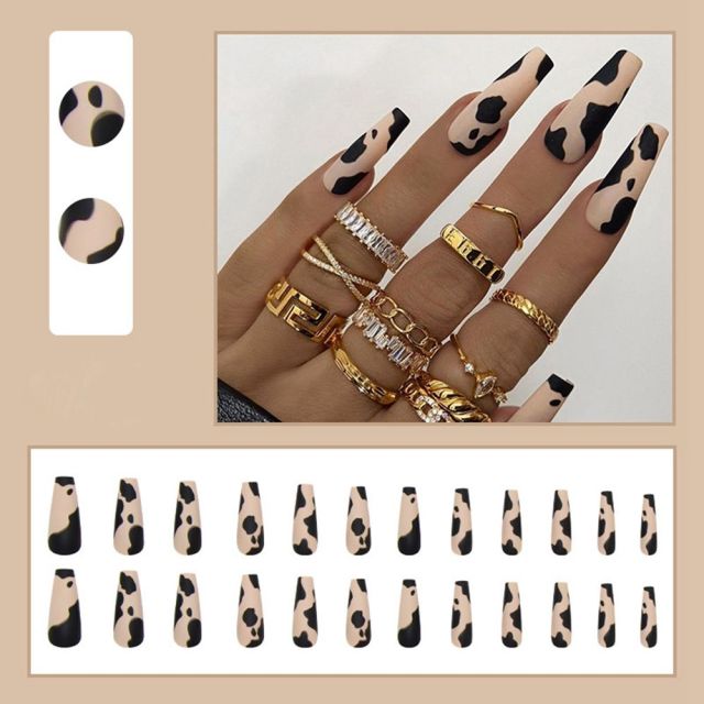 Butterfly Rhinestone Ballerina False Nails