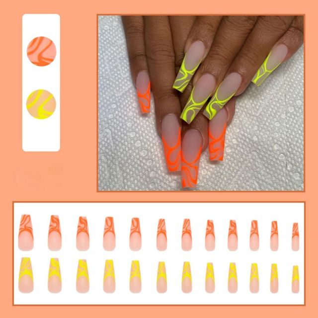 Butterfly Rhinestone Ballerina False Nails