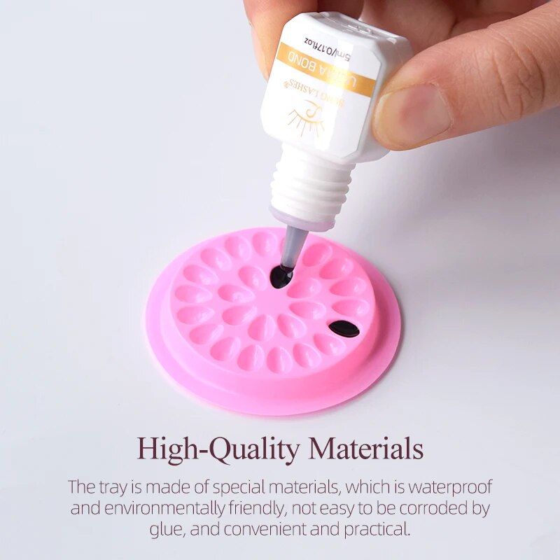 SONG LASHES Flower-Shaped Glu Pallet False Eyelash Extension Professional and Personnel Cosmetic Products Makeup Tools