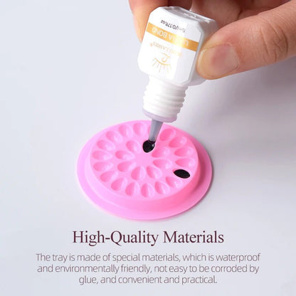 SONG LASHES Flower-Shaped Glu Pallet False Eyelash Extension Professional and Personnel Cosmetic Products Makeup Tools