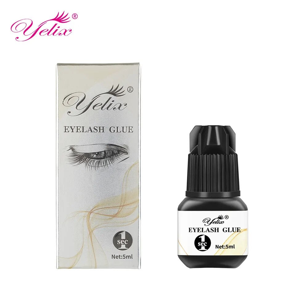 3pcs Yelix Eyelash Extension Glue For Professional 5ml Eyelash Glue Wholesale Lash Extension Supplies Private Label Products