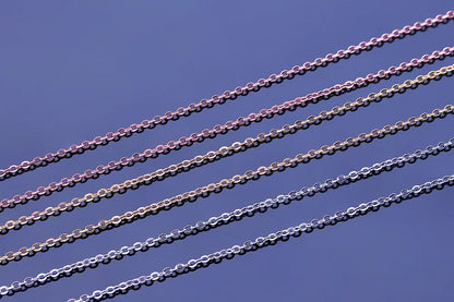 Wholesale 925 Sterling Silver 0.8mm Link Rolo Chains Necklace for Women 40cm,45cm ,50cm,55cm,60cm,Fashion Women&