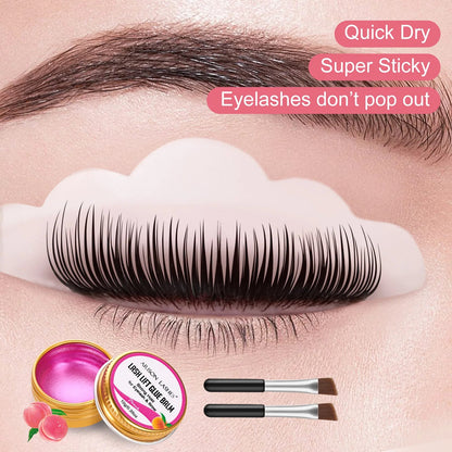 Arison 10g Lash Lifting Glue Wax Eyelash Extension Non Irritation Strong Fixer Vegan Eyebrow for Lash Lifting Glue Balm