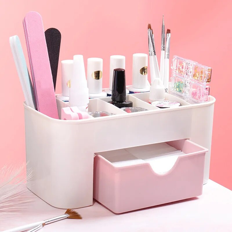 Nail Art Tool Storage Box Plastic Nail Polish Organizer Manicure Accessories Nail Material Container Case Skin Care Products box