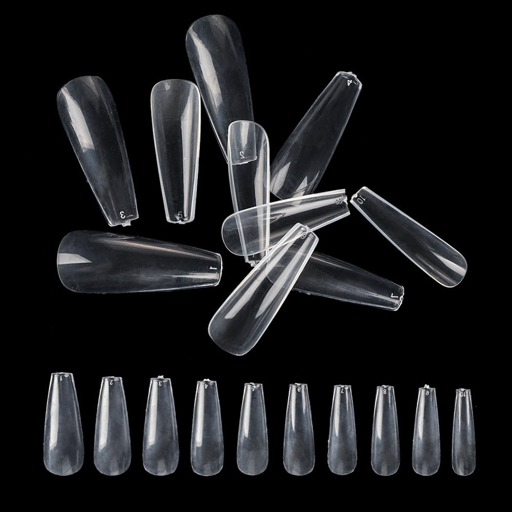 Full Cover Fake Nail Artificial Press on Long