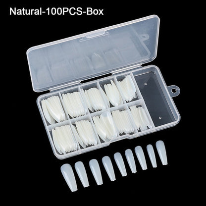 Full Cover Fake Nail Artificial Press on Long