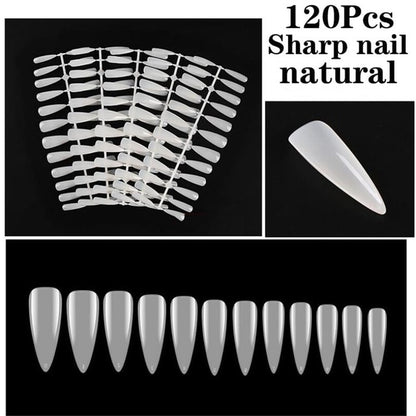 Full Cover Fake Nail Artificial Press on Long