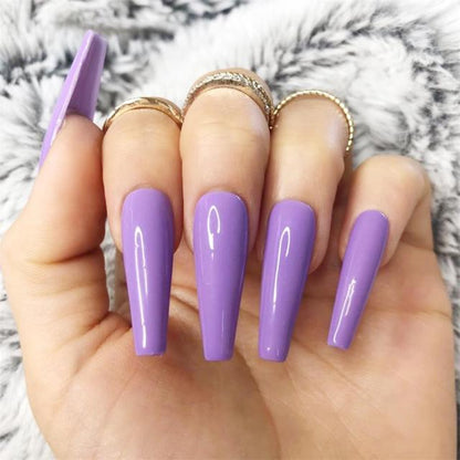 Wavy lines Detachable Long Ballerina False Nails