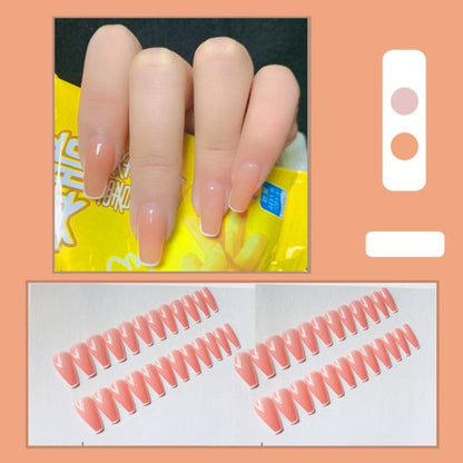 Butterfly Rhinestone Ballerina False Nails